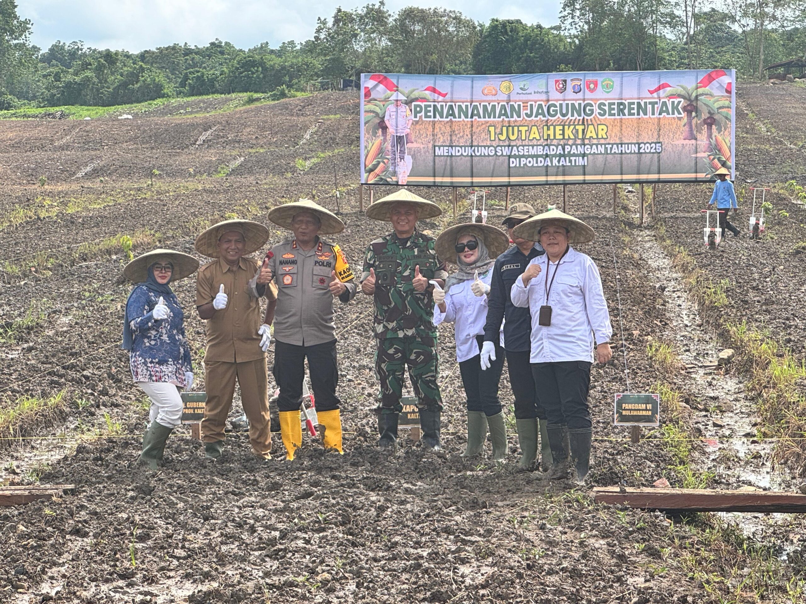 Polda Kaltim Luncurkan Gerakan Penanaman 1 Juta Hektar Jagung